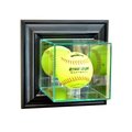 Perfect Cases Perfect Cases WMSFT-B Wall Mounted Softball Display Case; Black WMSFT-B